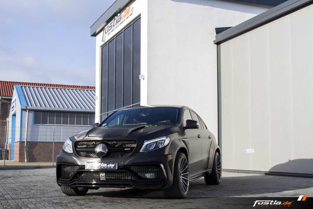 Mercedes GLE 63 AMG Coupé C292 Prior-Design Widebody Tuning Car-Wrapping Black Brushed 08.jpg