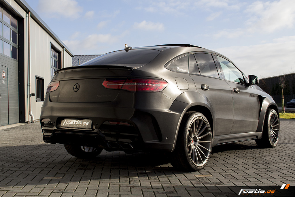 Mercedes GLE 63 AMG Coupé C292 Prior-Design Widebody Tuning Car-Wrapping Black Brushed 09.jpg