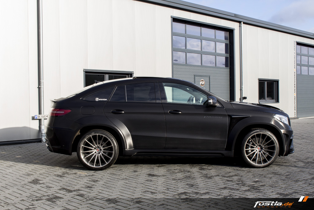 Mercedes GLE 63 AMG Coupé C292 Prior-Design Widebody Tuning Car-Wrapping Black Brushed 10.jpg