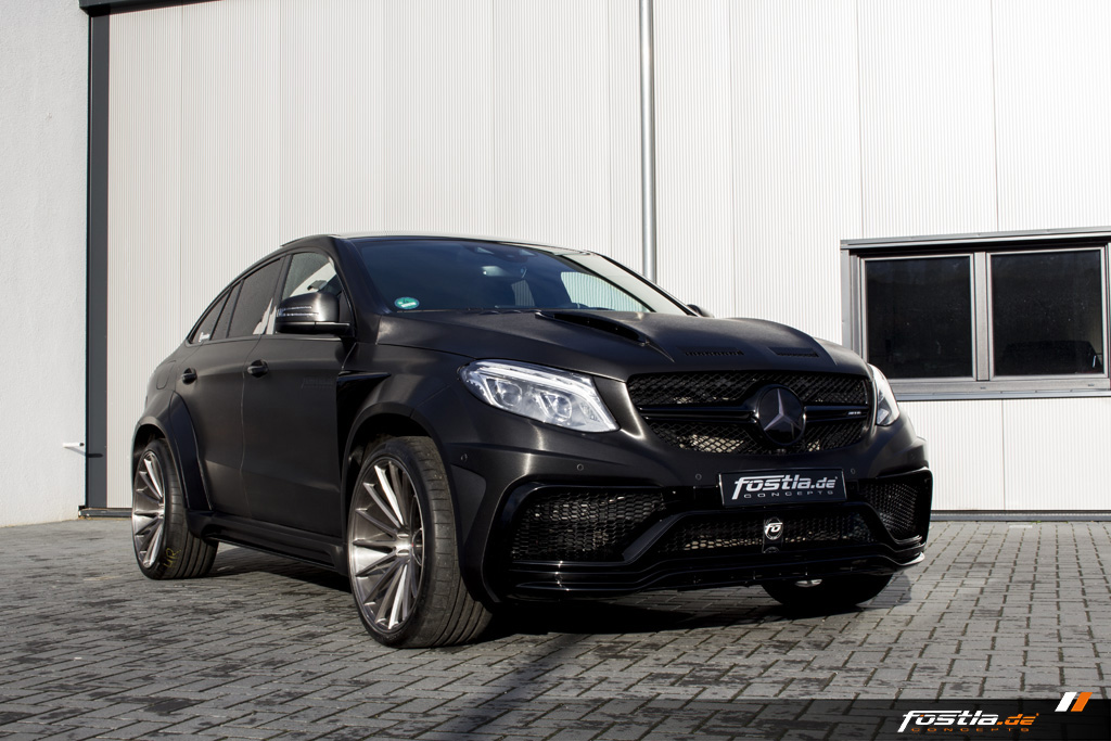 Mercedes GLE 63 AMG Coupé C292 Prior-Design Widebody Tuning Car-Wrapping Black Brushed 13.jpg