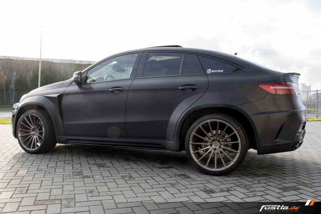 Mercedes GLE 63 AMG Coupé C292 Prior-Design Widebody Tuning Car-Wrapping Black Brushed 15.jpg