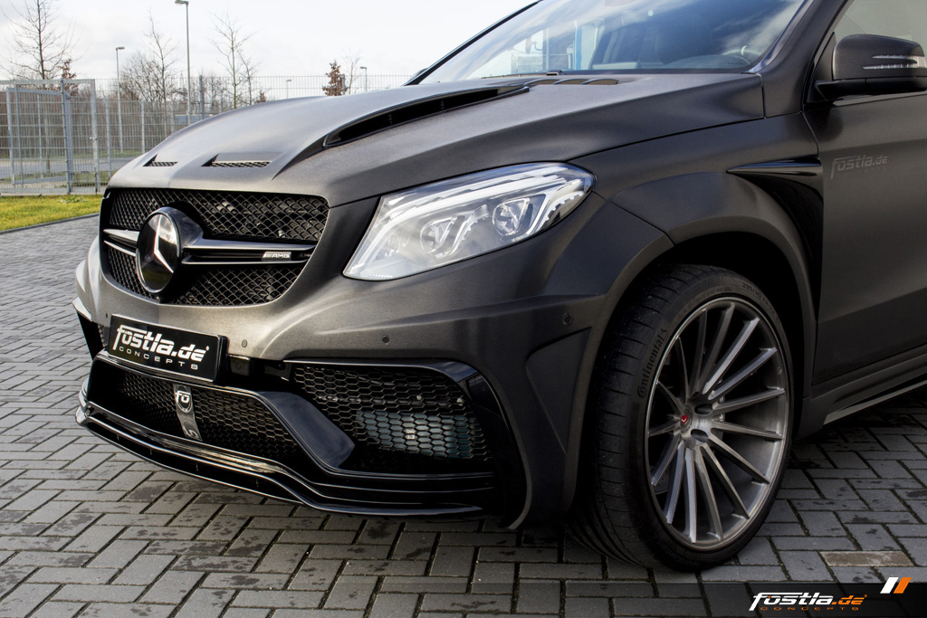 Mercedes GLE 63 AMG Coupé C292 Prior-Design Widebody Tuning Car-Wrapping Black Brushed 18.jpg