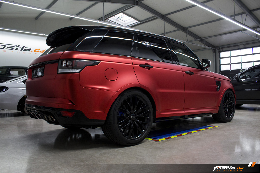 Range Rover Sport SVR SUV Car-Wrapping Chrome Matt Red Folieren  02.jpg