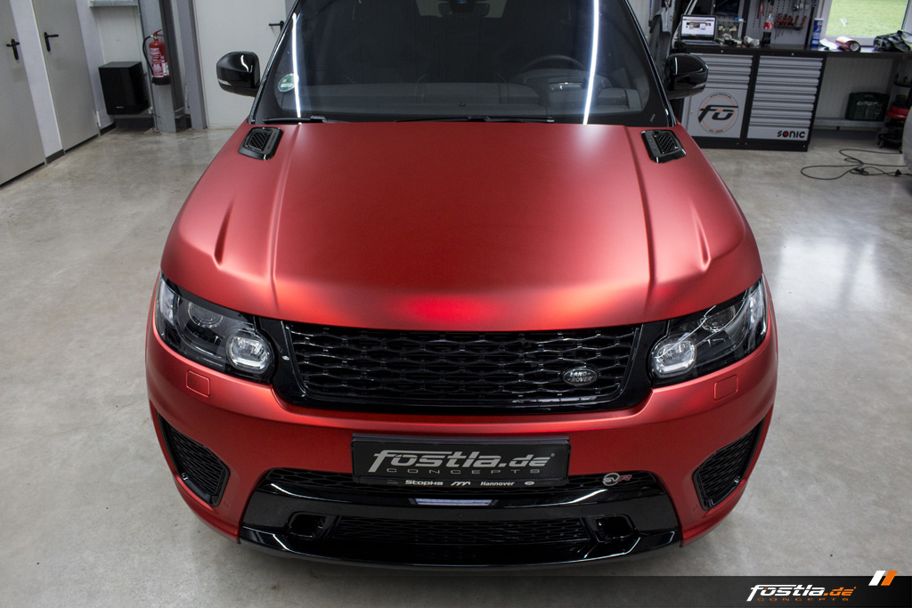 Range Rover Sport SVR SUV Car-Wrapping Chrome Matt Red Folieren  09.jpg