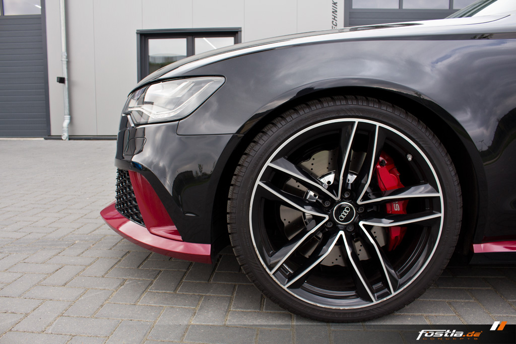 Audi RS6 Avant C7 Quattro Teilfolierung Folierung Schwarz Rot Avery 7.jpg