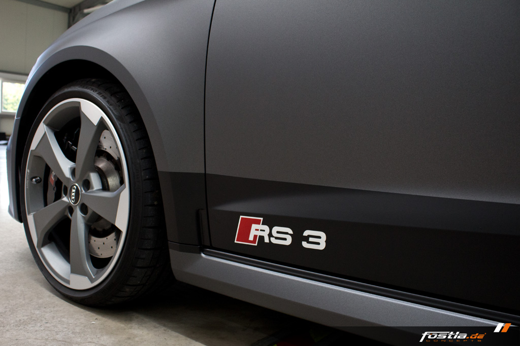 Audi RS3 Sportback Quattro 8VA Grau Matt Vollfolierung Teilfolierung Design 20.jpg