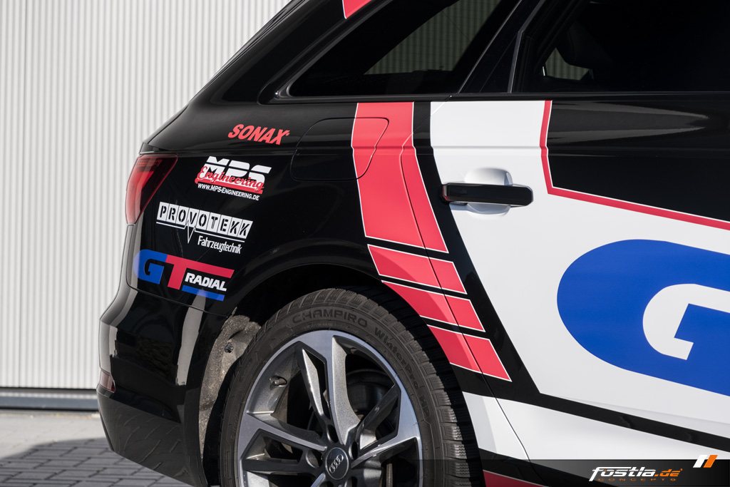 Audi A4 Avant B9 S-Line Giti Tire Teilfolierung Design Werbebeschriftung SONAX MPS Engineering PROVOTEKK Hannover (12).jpg