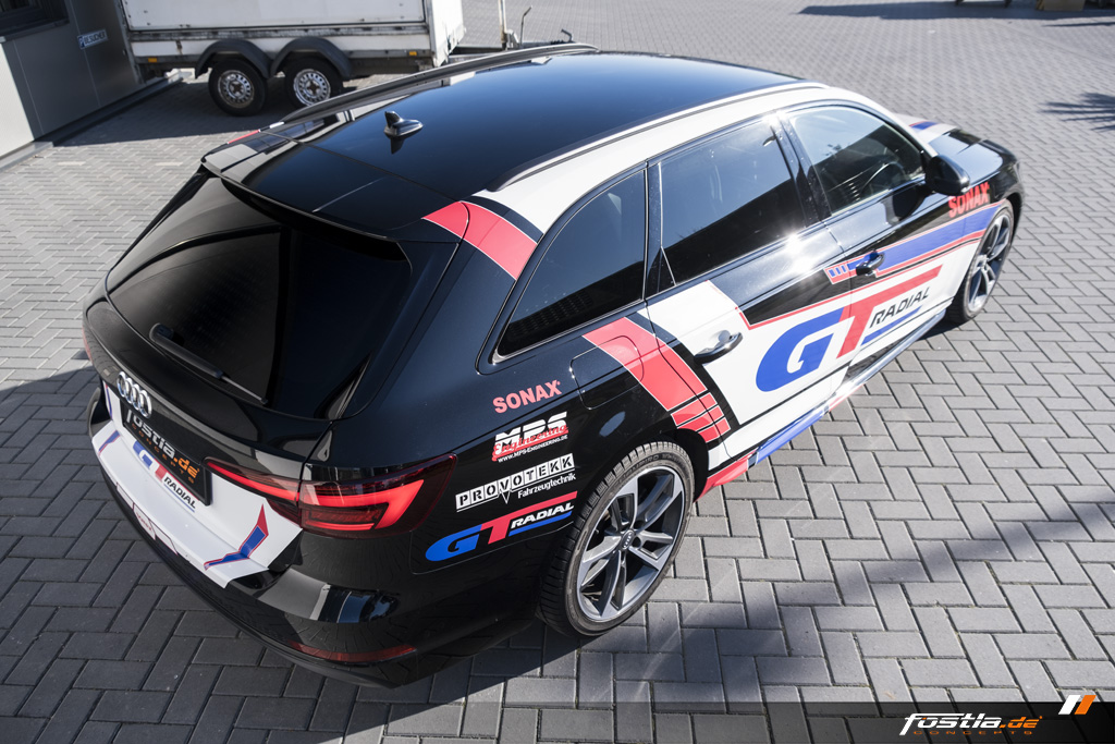 Audi A4 Avant B9 S-Line Giti Tire Teilfolierung Design Werbebeschriftung SONAX MPS Engineering PROVOTEKK Hannover (16).jpg