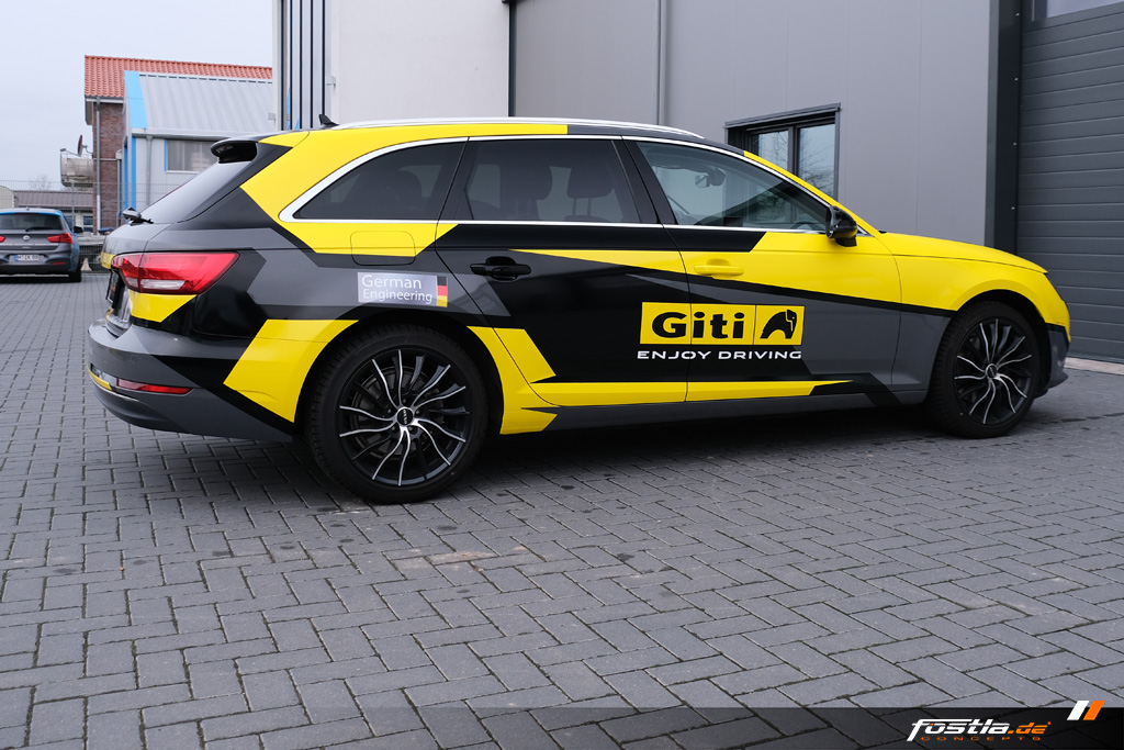 Audi A4 Avant B9 S-Line Giti Tire Vollfolierung Teilfolierung Design Werbebeschriftung Hannover (16).jpg