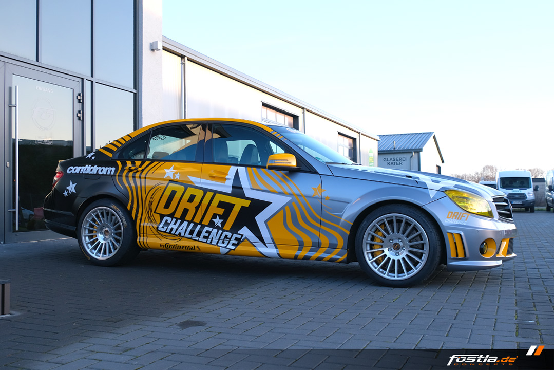 Mercedes-Benz C63 AMG W204 Continental Drift Challenge Race Car Vollfolierung Design Motorsport (5).jpg