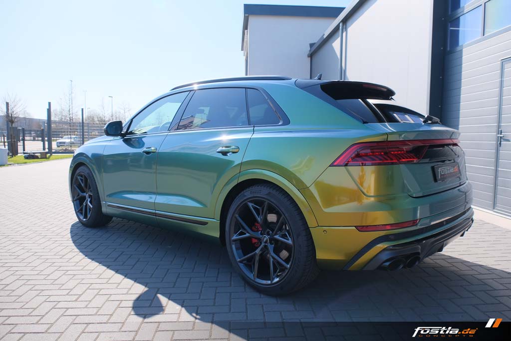Audi SQ8 S-Line RS SUV Vollfolierung Folierung Avery Fresh Spring Gold-Silver Hannover (15).jpg