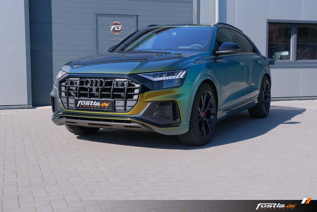 Audi SQ8 S-Line RS SUV Vollfolierung Folierung Avery Fresh Spring Gold-Silver Hannover (2).jpg