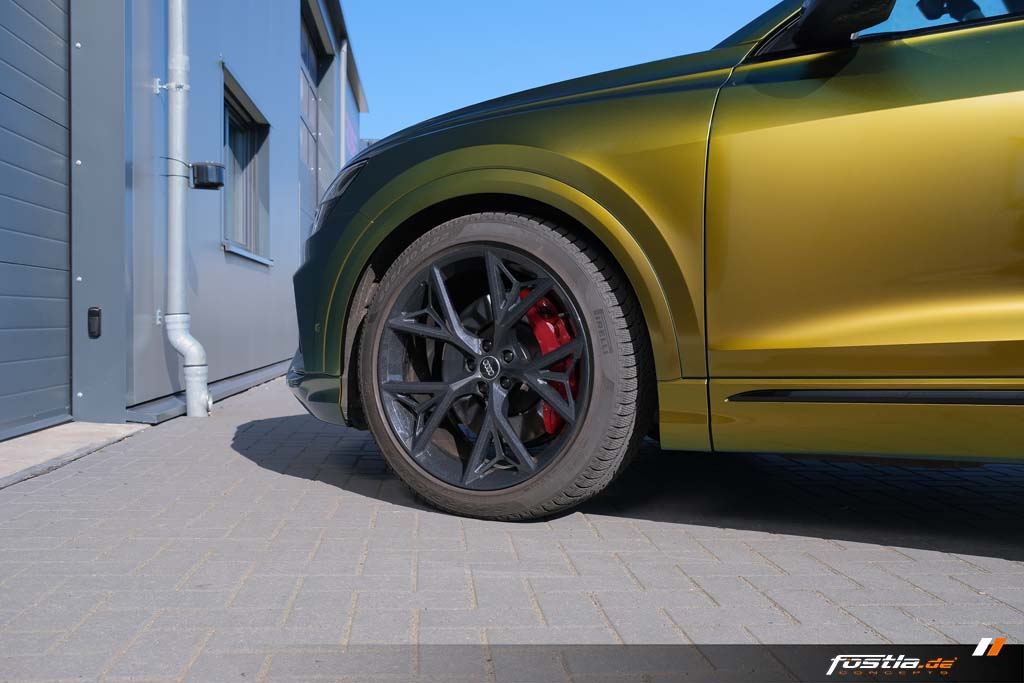 Audi SQ8 S-Line RS SUV Vollfolierung Folierung Avery Fresh Spring Gold-Silver Hannover (23).jpg