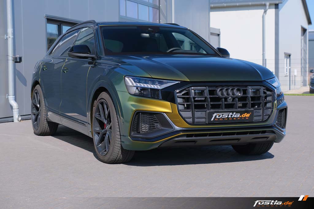 Audi SQ8 S-Line RS SUV Vollfolierung Folierung Avery Fresh Spring Gold-Silver Hannover (4).jpg