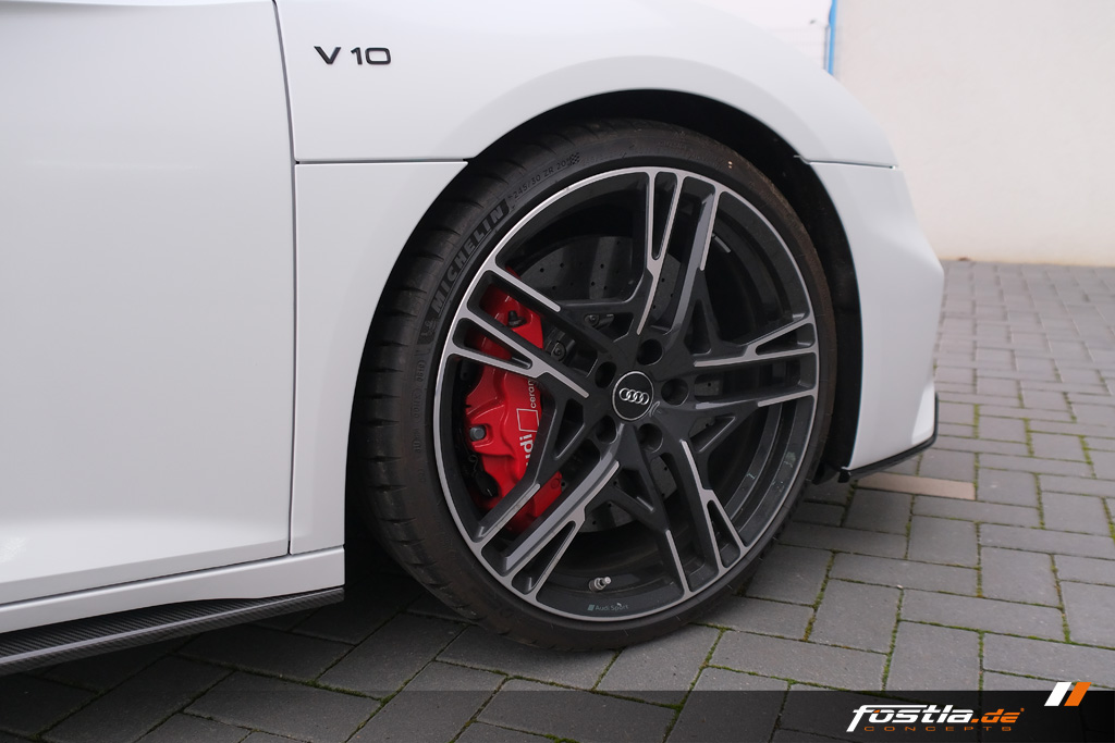 Audi R8 4S V10 Quattro Vollfolierung Weiß Hannover Car Wrapping (2).jpg