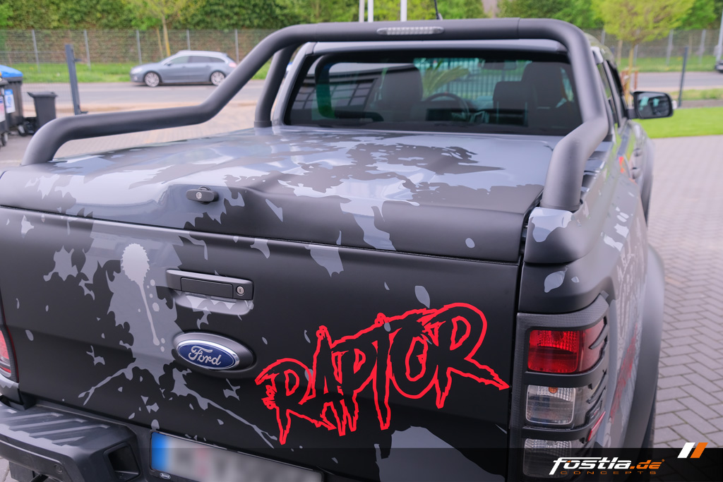 Ford Ranger Raptor Schwarz Rot Teilfolierung Design Hannover (17).jpg