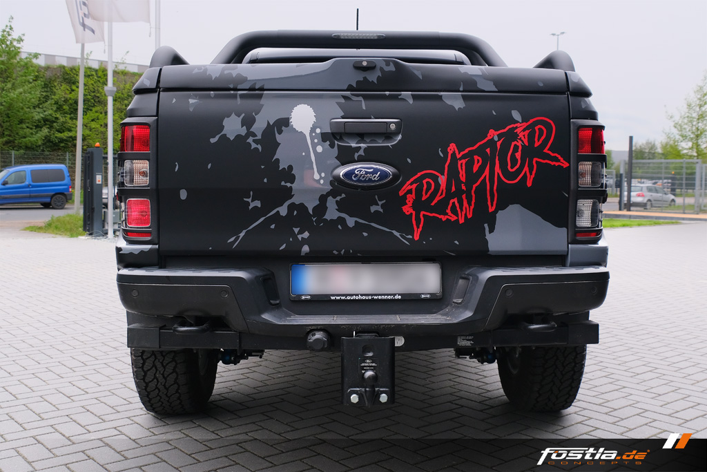 Ford Ranger Raptor Schwarz Rot Teilfolierung Design Hannover (5).jpg