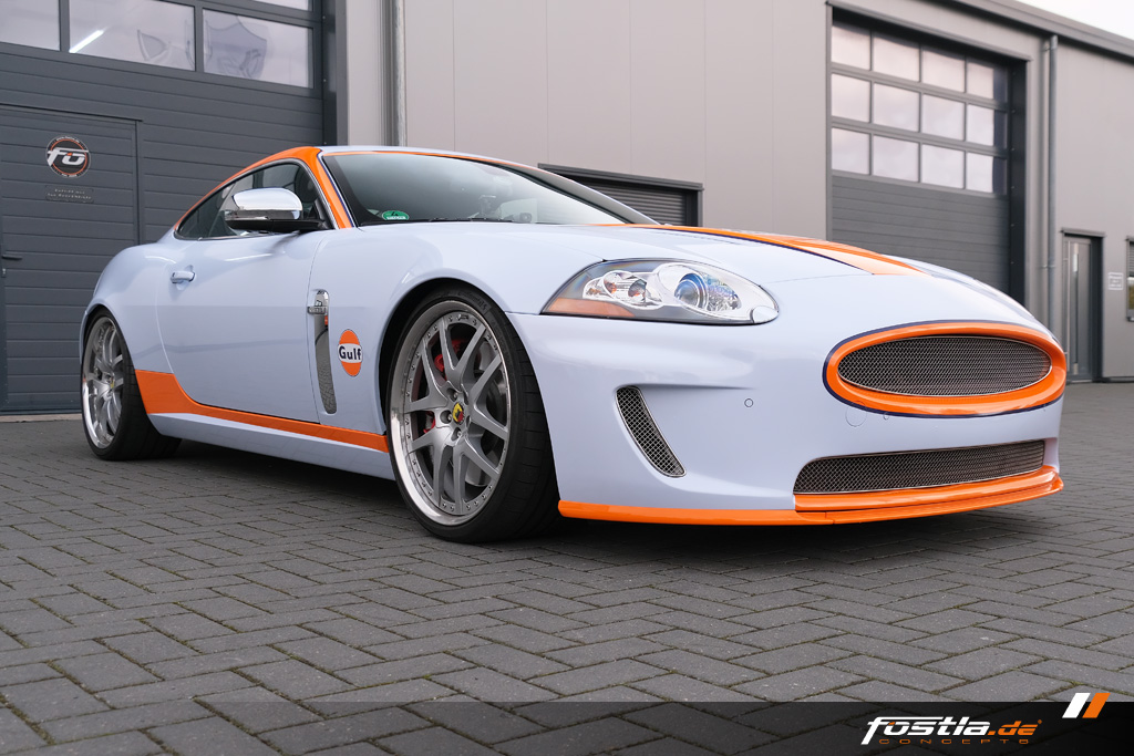 Jaguar XK Gulf Orange Hellblau Vollfolierung Design Motorsport Hannover (16).jpg