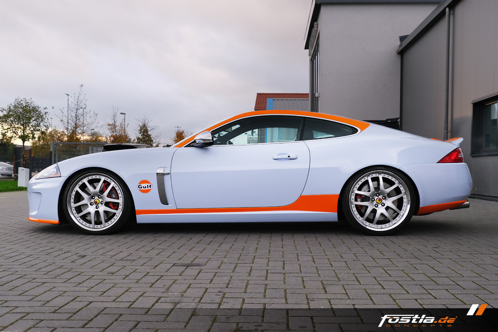Jaguar XK Gulf Orange Hellblau Vollfolierung Design Motorsport Hannover (3).jpg