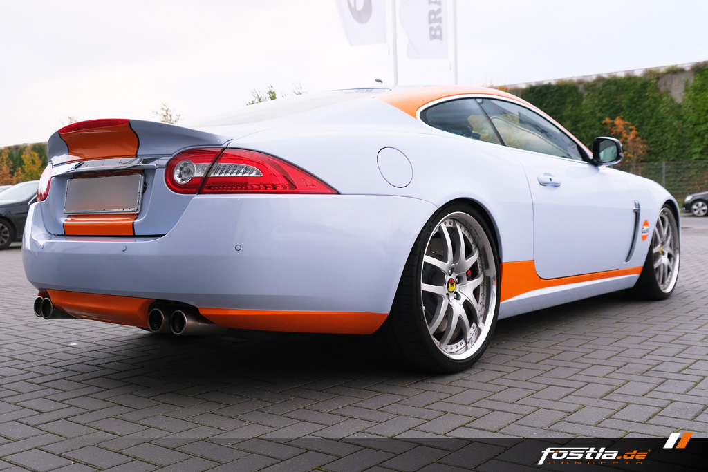Jaguar XK Gulf Orange Hellblau Vollfolierung Design Motorsport Hannover (6).jpg